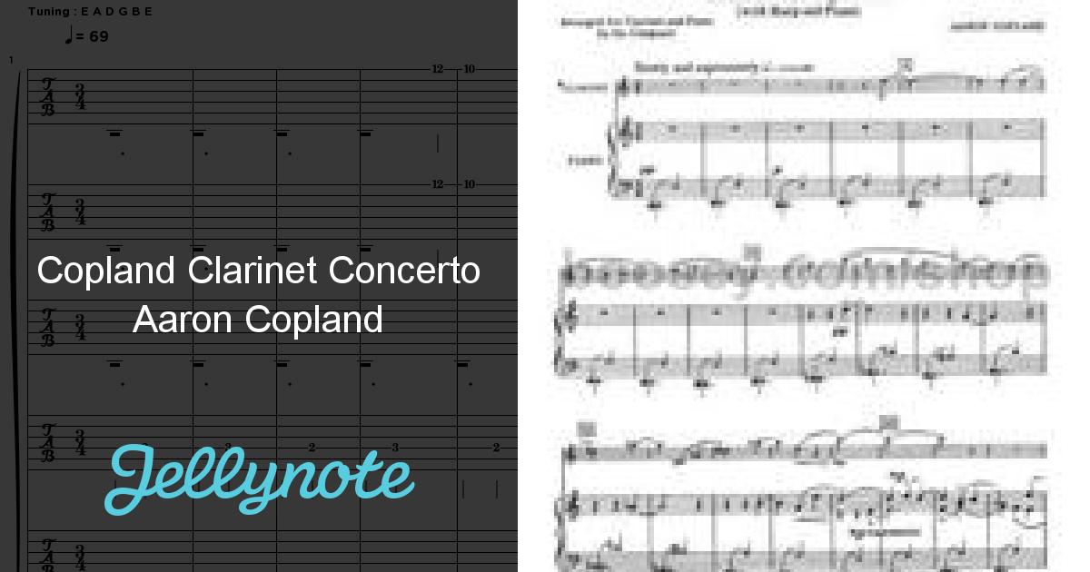 Copland Clarinet Concerto Pdf